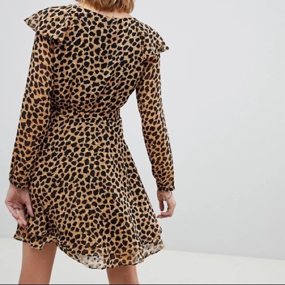 Free People Animal print wrap dress! - Picture 3 of 4